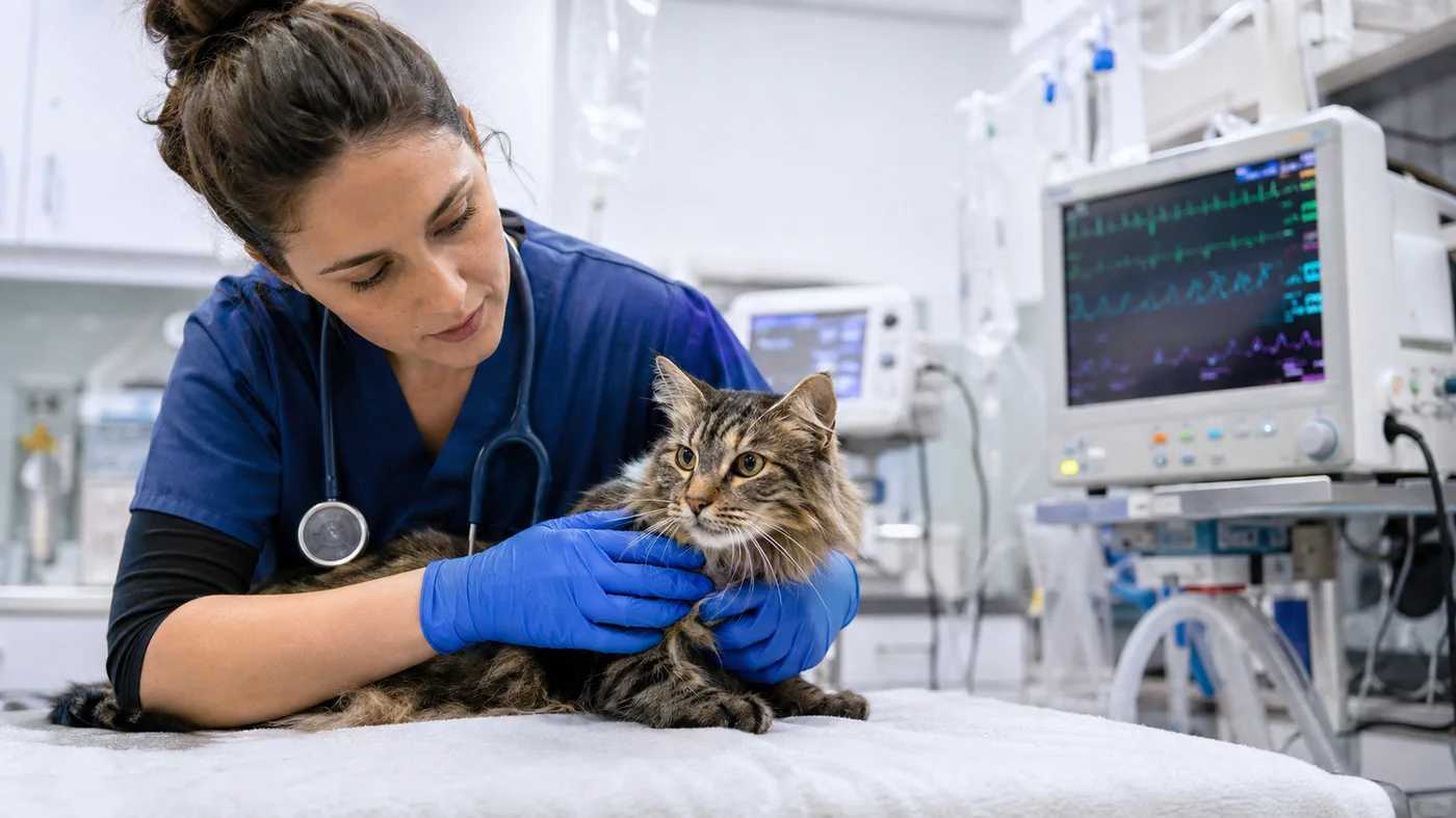 Emergency veterinary care for a dog or cat, illustrating emergency vet costs in San Francisco, CA